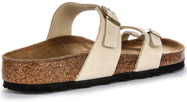 Birkenstock Mayari Sandali in pelle scamosciata da donna beige