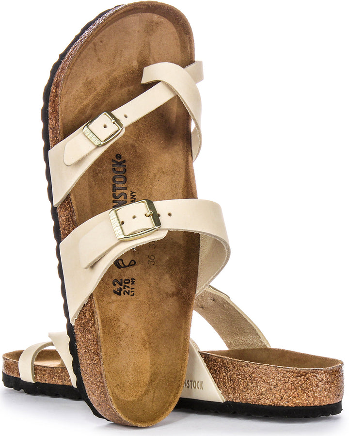 Birkenstock Mayari Sandali in pelle scamosciata da donna beige