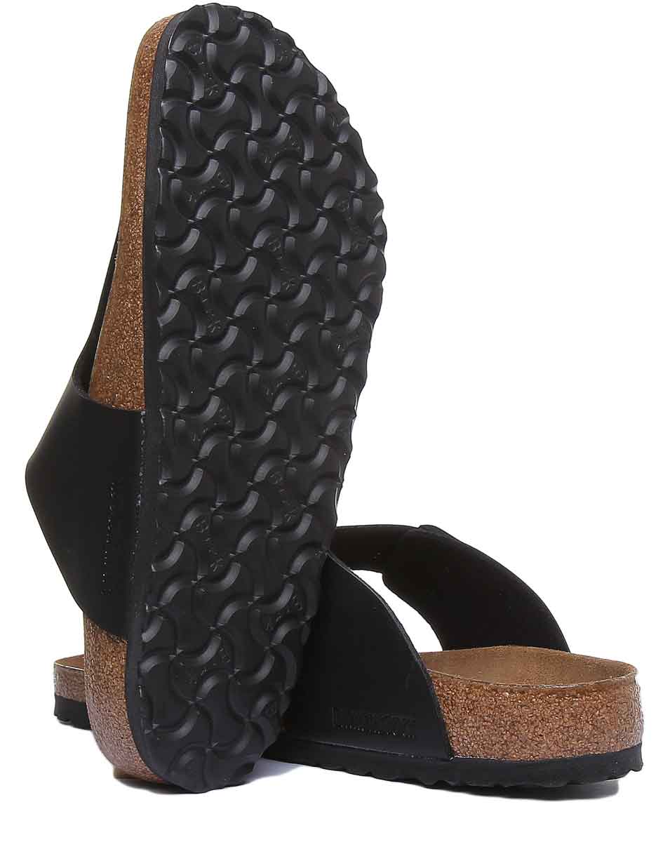 Birkenstock Ramses BF sandali con suola in sughero nera da uomo
