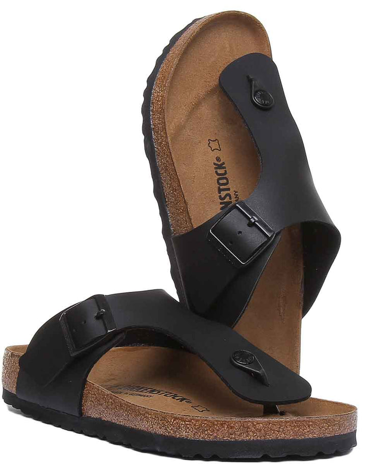 Birkenstock Ramses BF sandali con suola in sughero nera da uomo