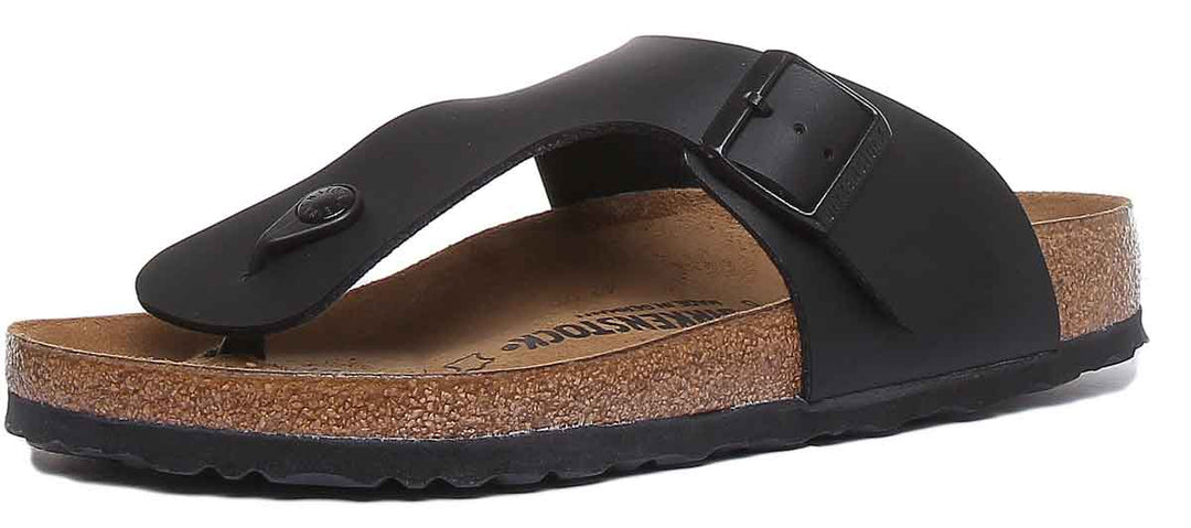 Birkenstock Ramses BF sandali con suola in sughero nera da uomo