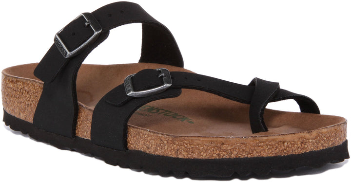 Birkenstock Mayari Sandali da donna in Birko Flor in nero