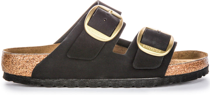 Birkenstock Arizona Big Buckle Sandaler i mockaläder för kvinnor i svart