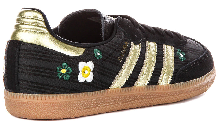 Adidas Samba OG X Liberty Print in Nero Oro per Donna