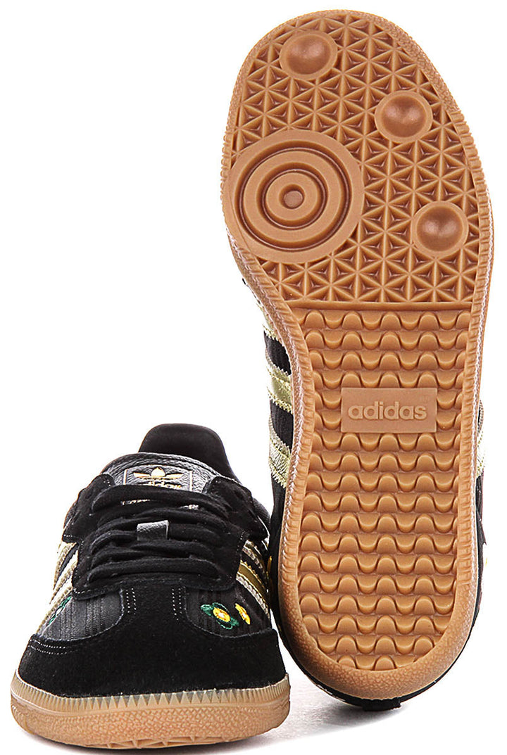 Adidas Samba OG X Liberty Print in Nero Oro per Donna