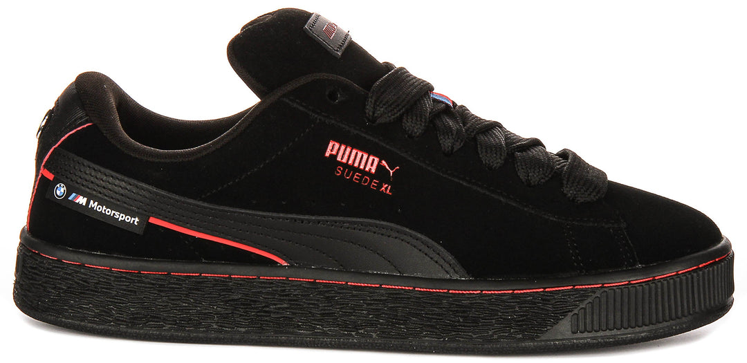 Puma X BMW Suede XL in nero rosso