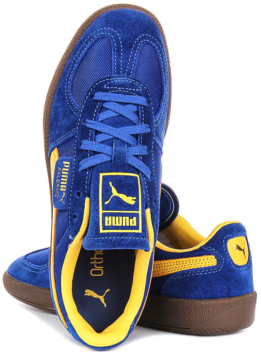 Puma Palermo Vintage en azul y amarillo