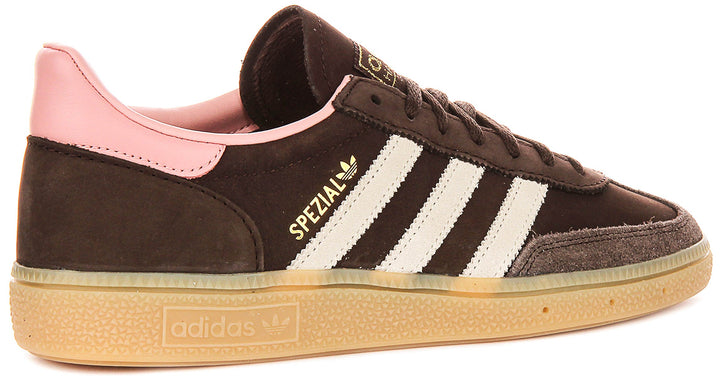 Adidas Handball Spezial i brunt och rosa för kvinnor