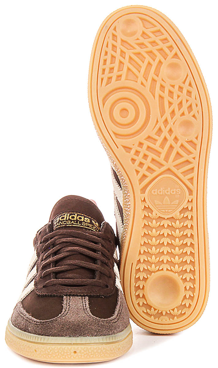 Adidas Handball Spezial i brunt och rosa för kvinnor