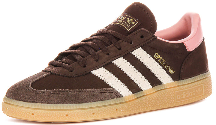 Adidas Handball Spezial i brunt och rosa för kvinnor