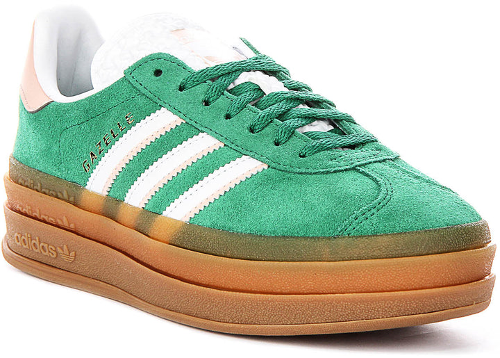 Adidas Gazelle Bold J in Verde per Junior