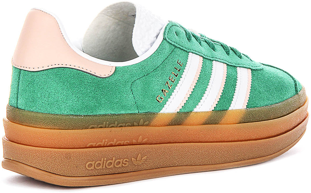 Adidas Gazelle Bold J in Verde per Junior