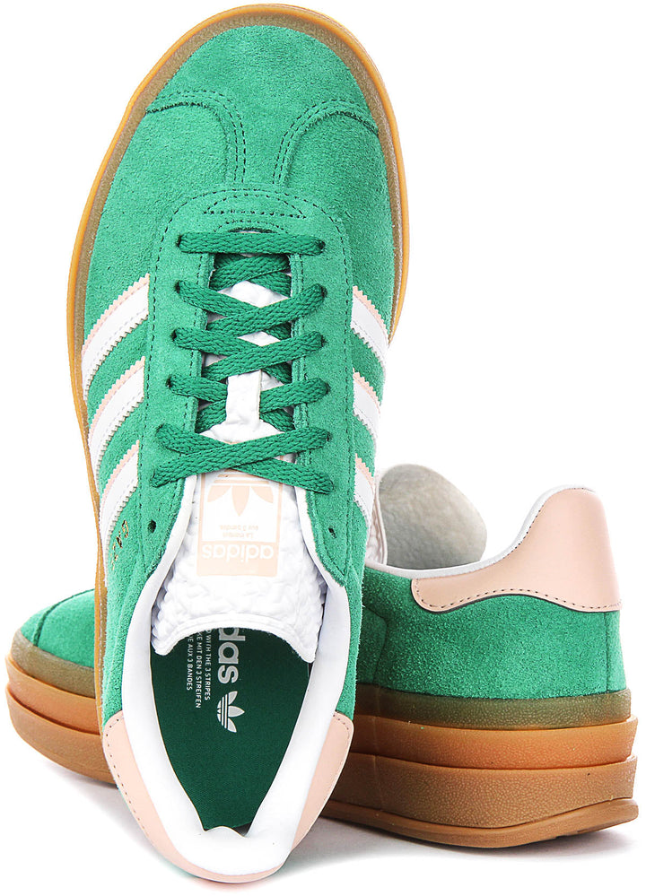 Adidas Gazelle Bold J in Verde per Junior