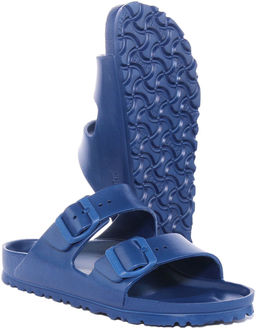 Birkenstock Arizona EVA Sandalo a doppio cinturino da donna in blu marino