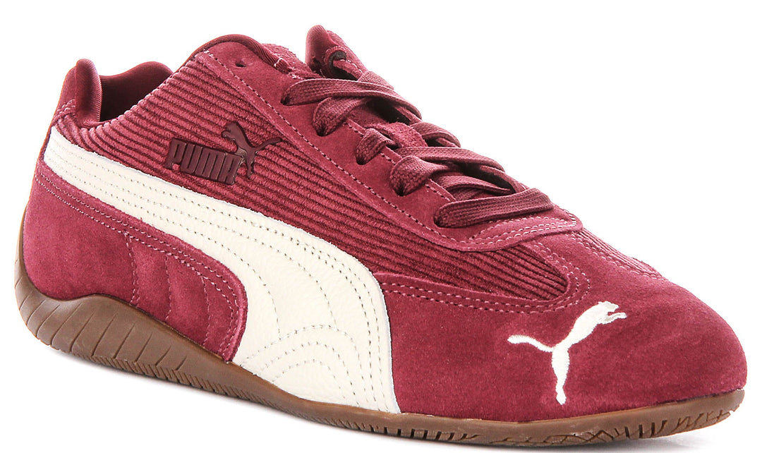 Puma Speedcat in Velluto a Coste Bordeaux