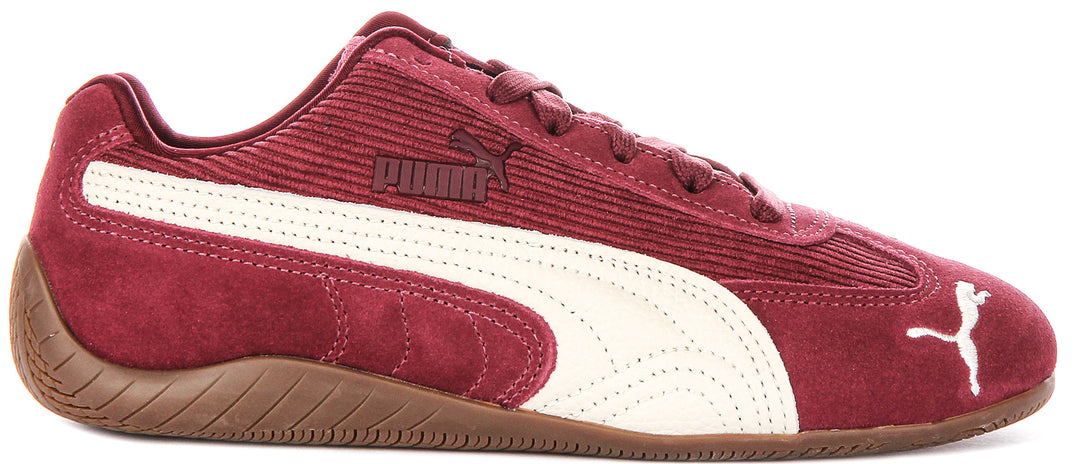 Puma Speedcat in Velluto a Coste Bordeaux