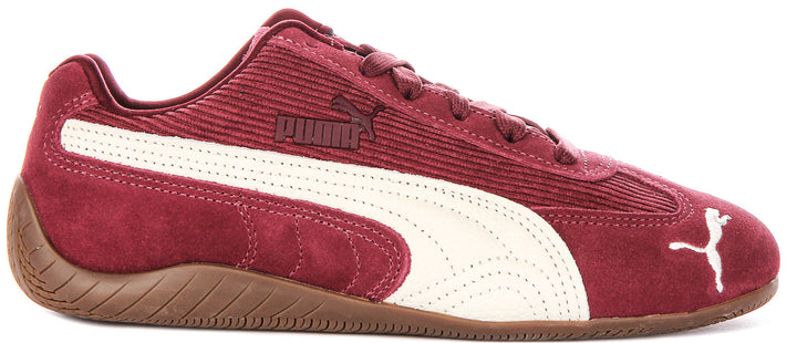 Puma Speedcat in Velluto a Coste Bordeaux