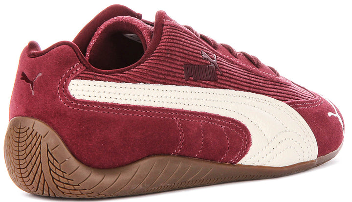 Puma Speedcat in Velluto a Coste Bordeaux