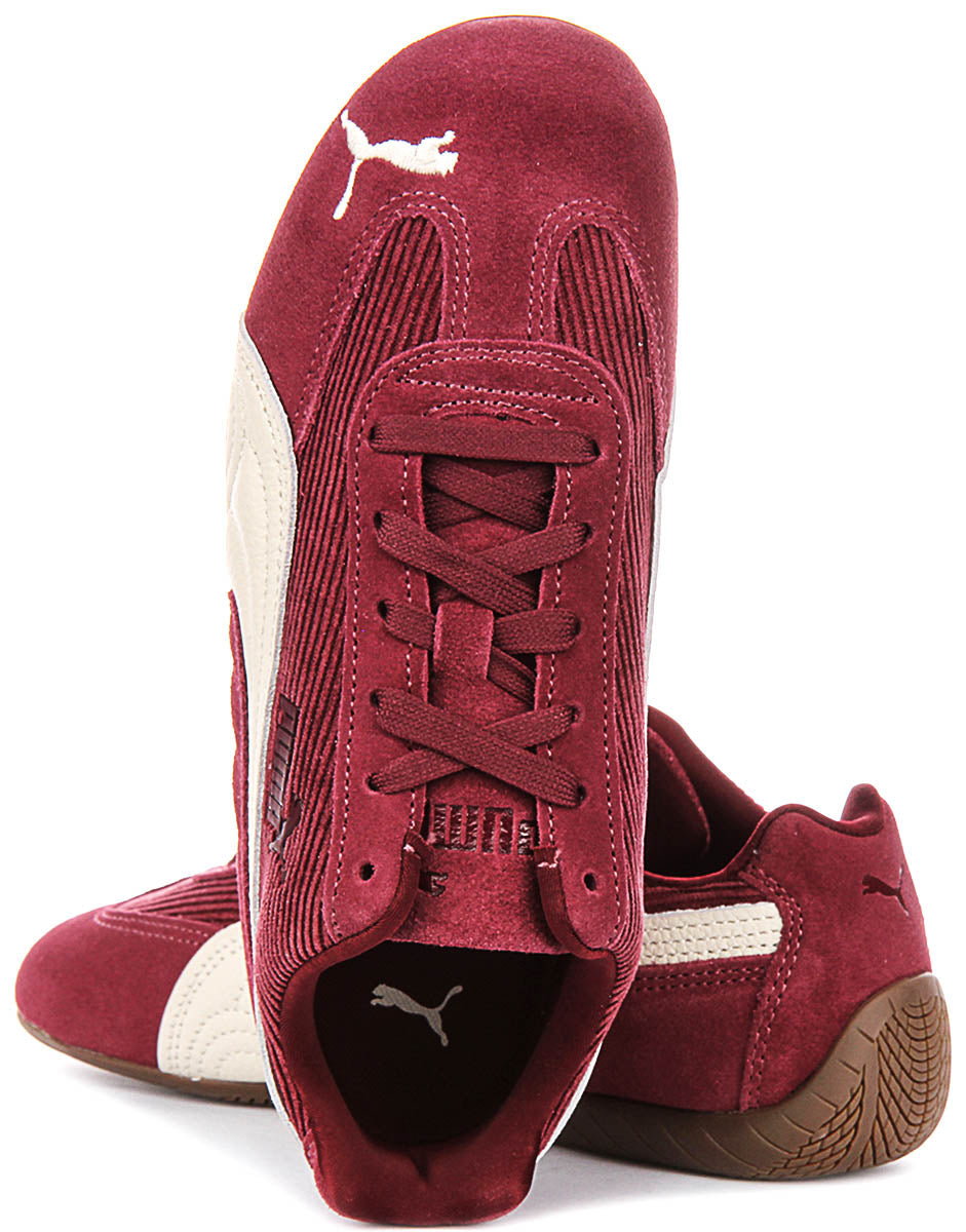Puma Speedcat in Velluto a Coste Bordeaux