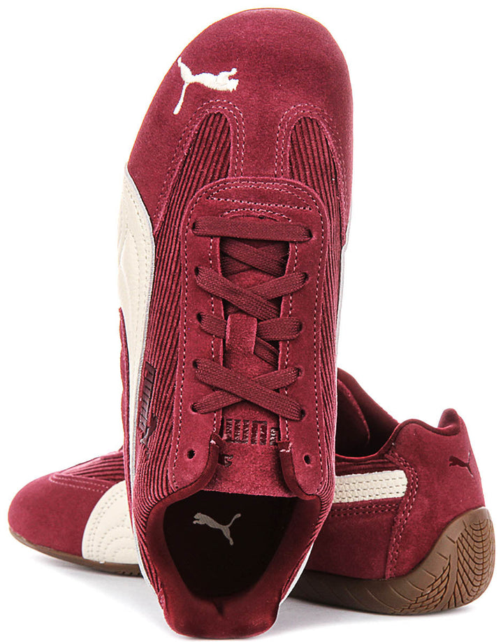 Puma Speedcat in Velluto a Coste Bordeaux