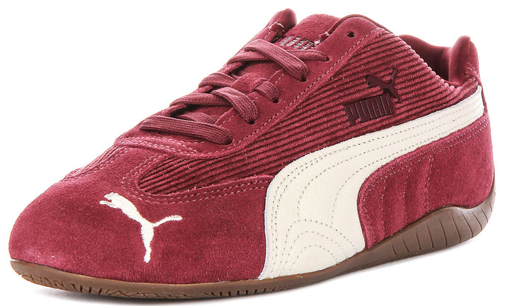 Puma Speedcat in Velluto a Coste Bordeaux