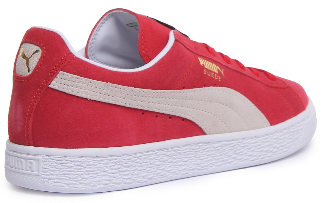Puma Suede Classic+ scarpe con lacci rosse per