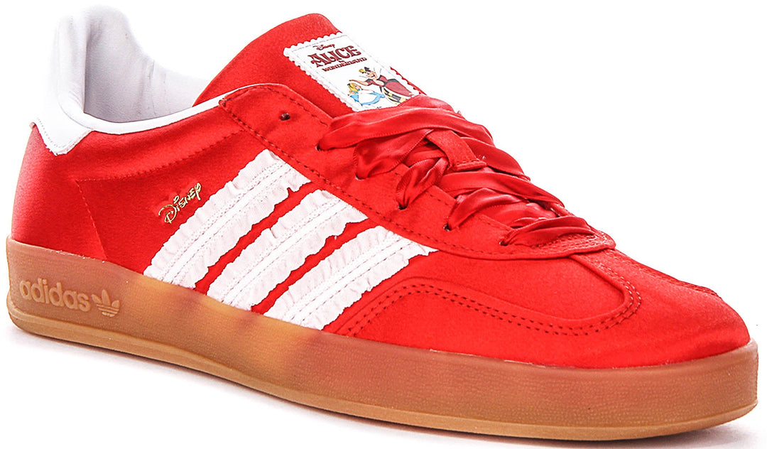 Adidas Gazelle Indoor J in Rosso Bianco per Giovani
