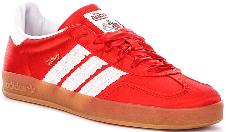 Adidas Gazelle Indoor J in Rosso Bianco per Giovani