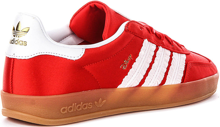 Adidas Gazelle Indoor J in Rosso Bianco per Giovani