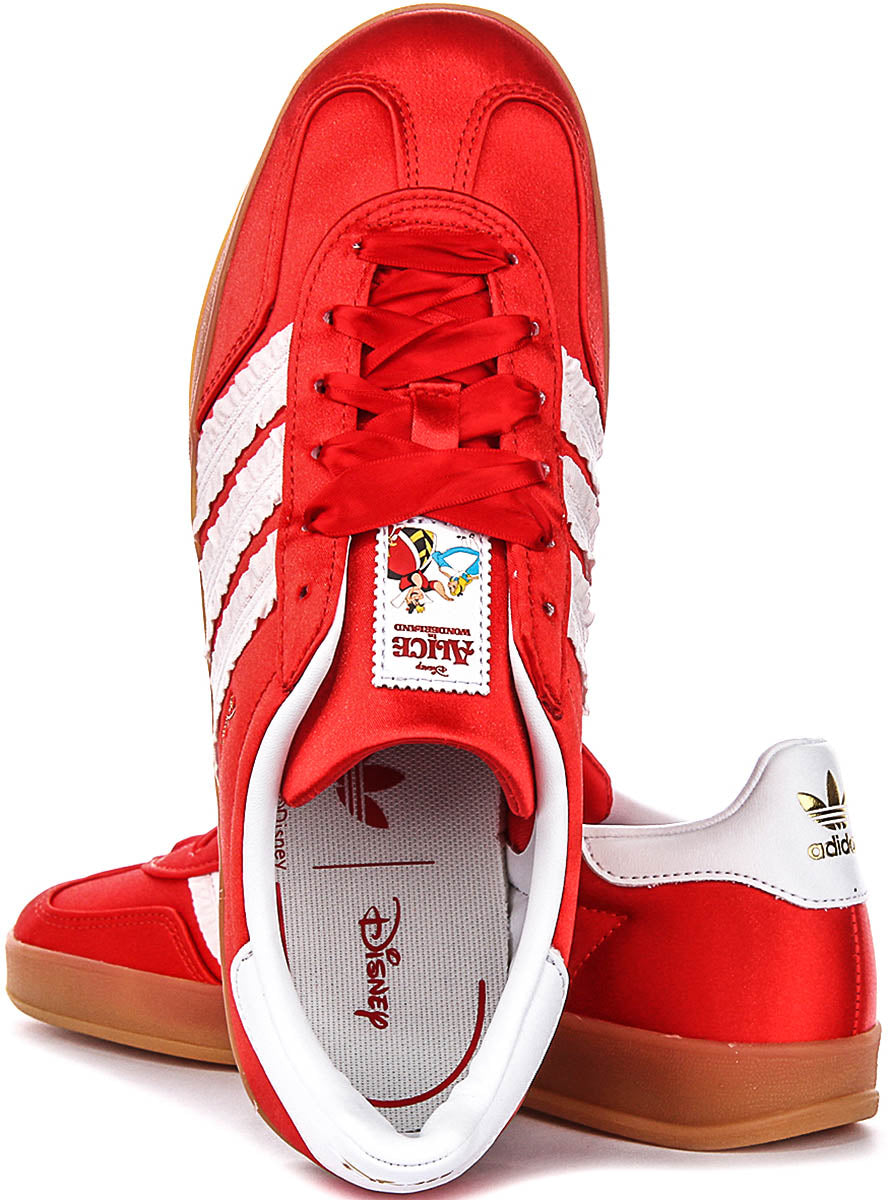 Adidas Gazelle Indoor J in Rosso Bianco per Giovani