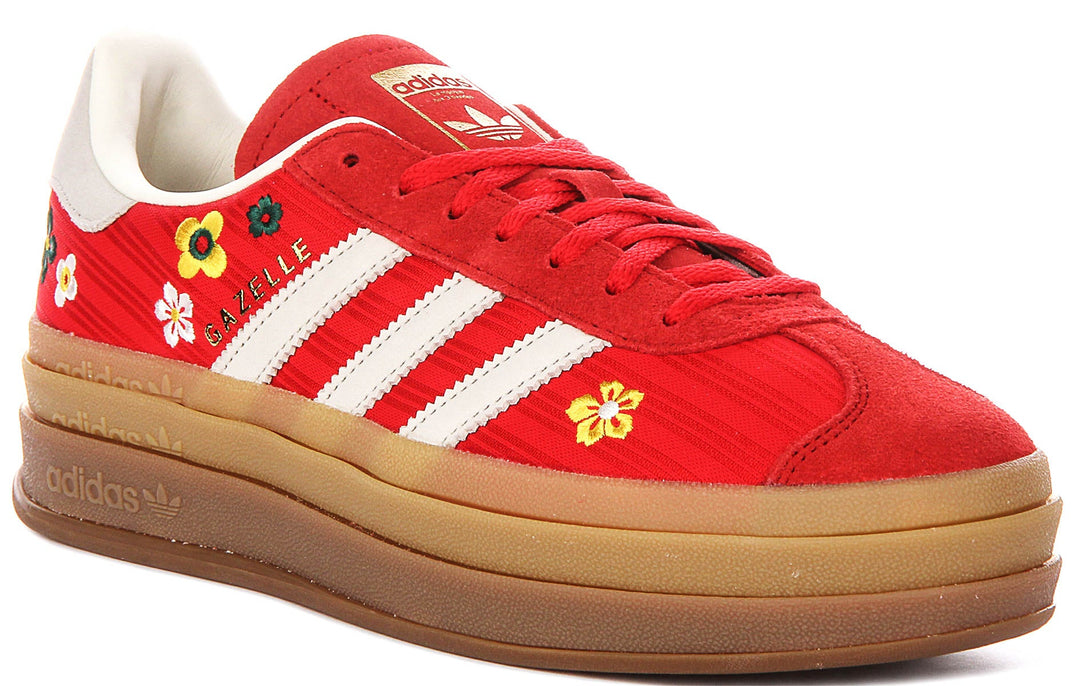 Adidas Gazelle Bold W X Liberty in Rosso Bianco per Donna