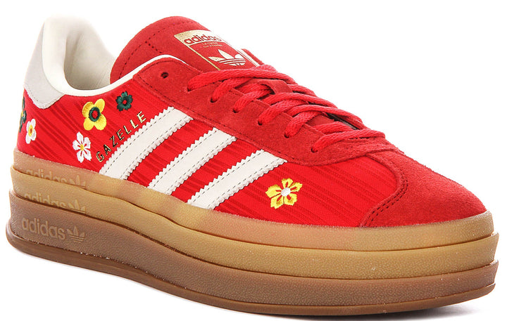 Adidas Gazelle Bold W X Liberty in Rosso Bianco per Donna