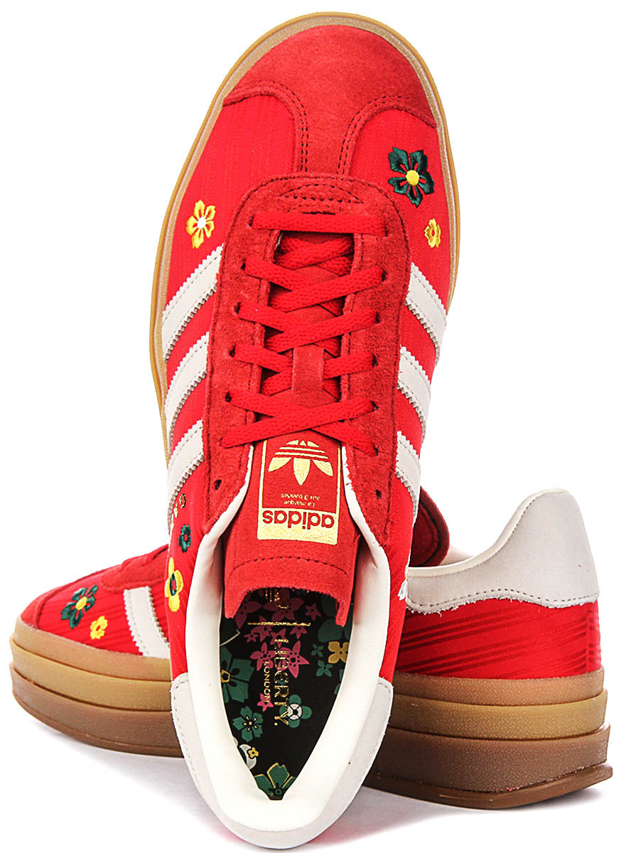Adidas Gazelle Bold W X Liberty in Rosso Bianco per Donna