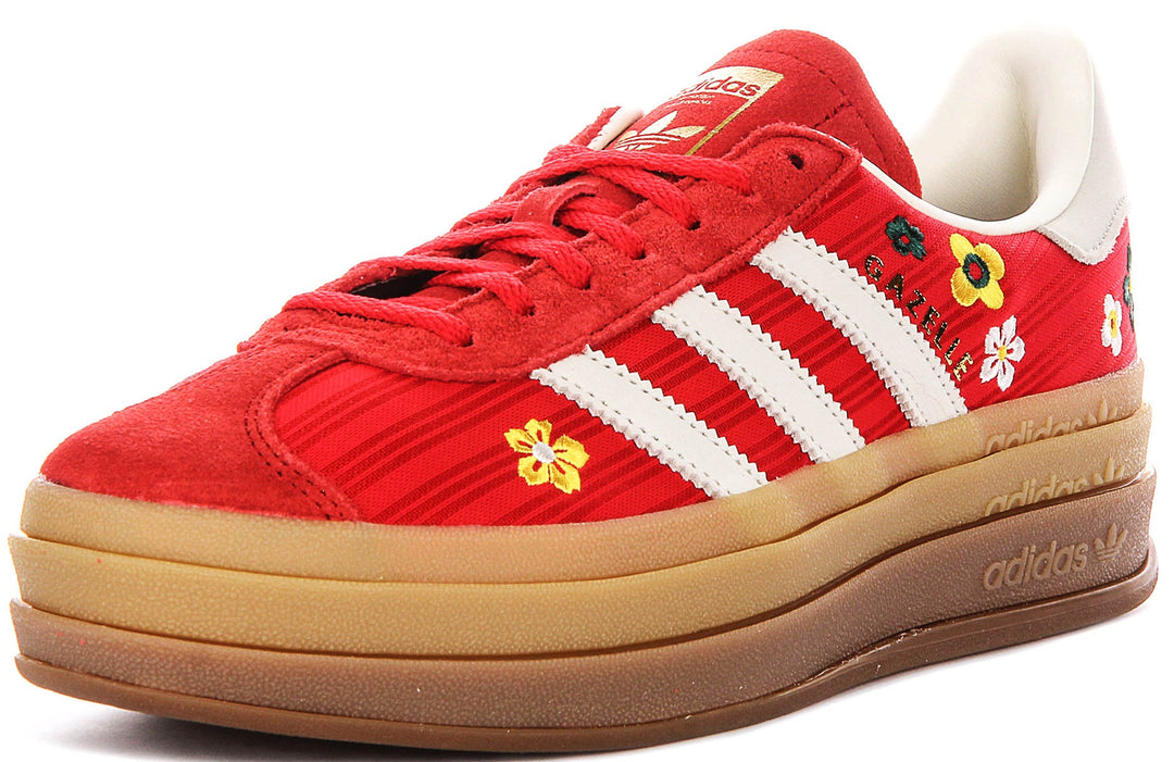 Adidas Gazelle Bold W X Liberty in Rosso Bianco per Donna