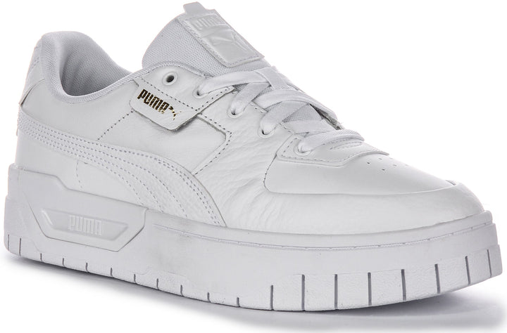 Puma Cali Dream scarpe da donna in pelle bianca modello classico con lacci