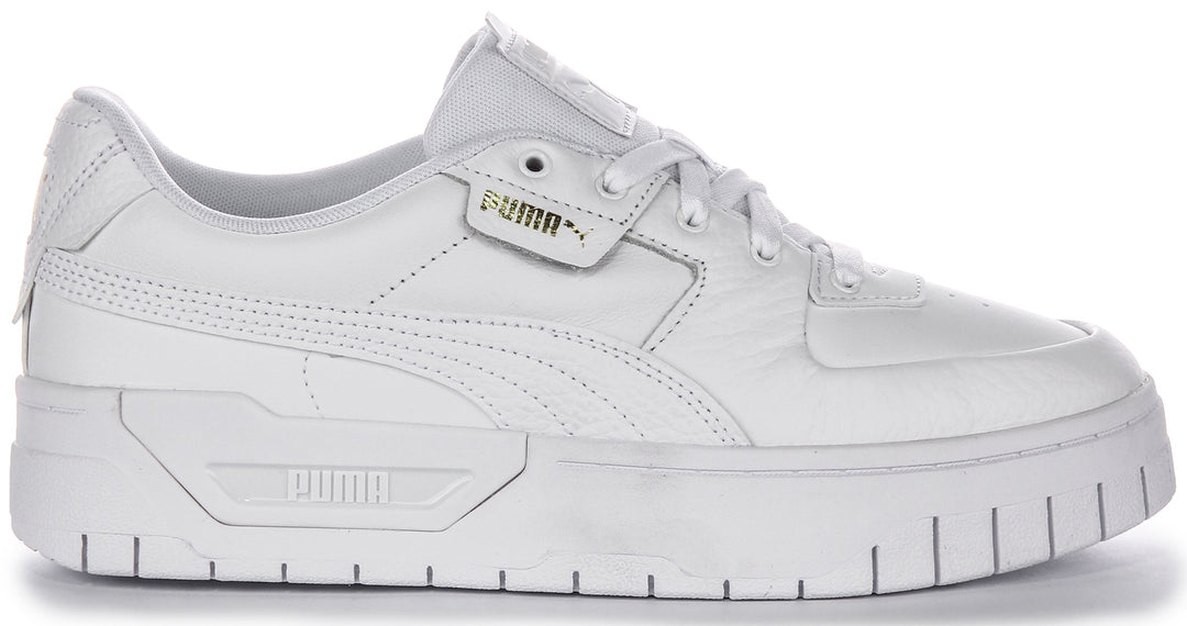 Puma Cali Dream scarpe da donna in pelle bianca modello classico con lacci