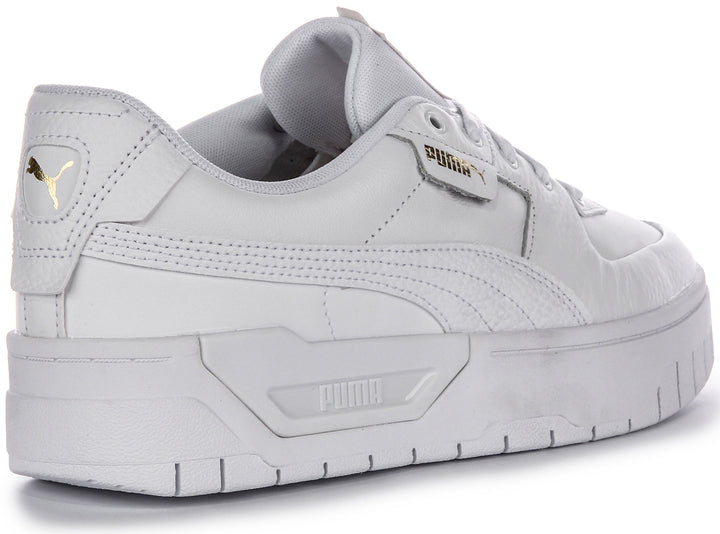 Puma Cali Dream scarpe da donna in pelle bianca modello classico con lacci