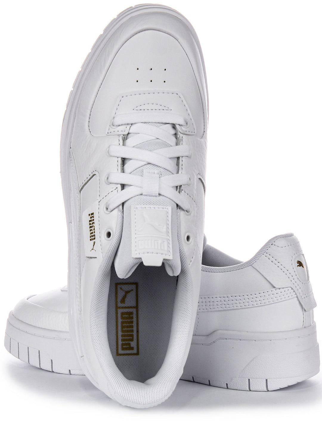 Puma Cali Dream scarpe da donna in pelle bianca modello classico con lacci