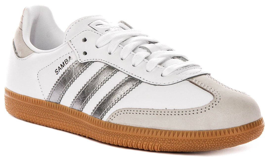 Adidas Samba OG in Bianco Argento per Donna