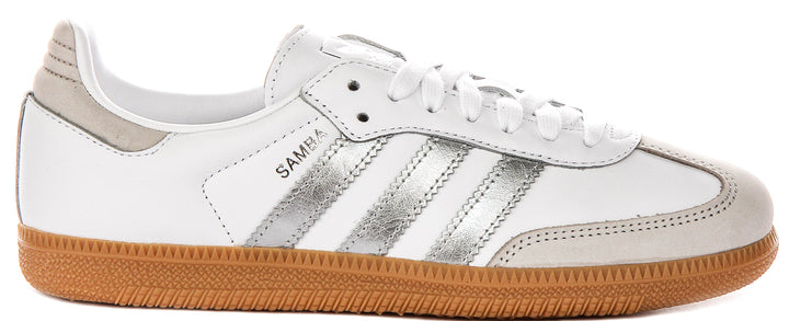 Adidas Samba OG in Bianco Argento per Donna