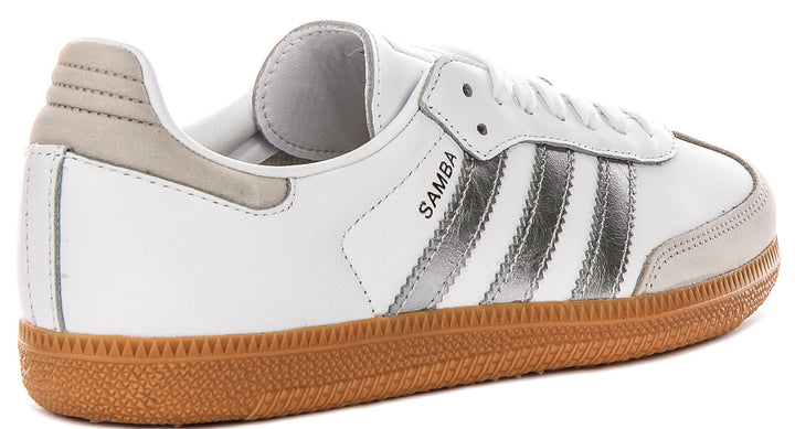 Adidas Samba OG in Bianco Argento per Donna