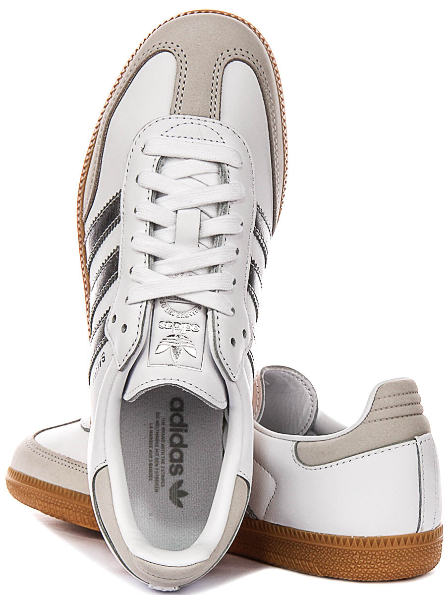 Adidas Samba OG in Bianco Argento per Donna